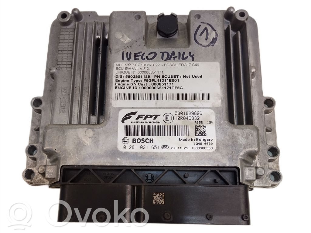 Iveco Daily 6th gen Engine control unit/module ECU 