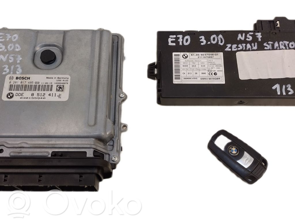 BMW X5 E70 Kit cu ECU motor și set închidere uși 