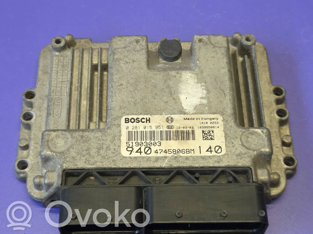 Alfa Romeo Giulietta Engine control unit/module 