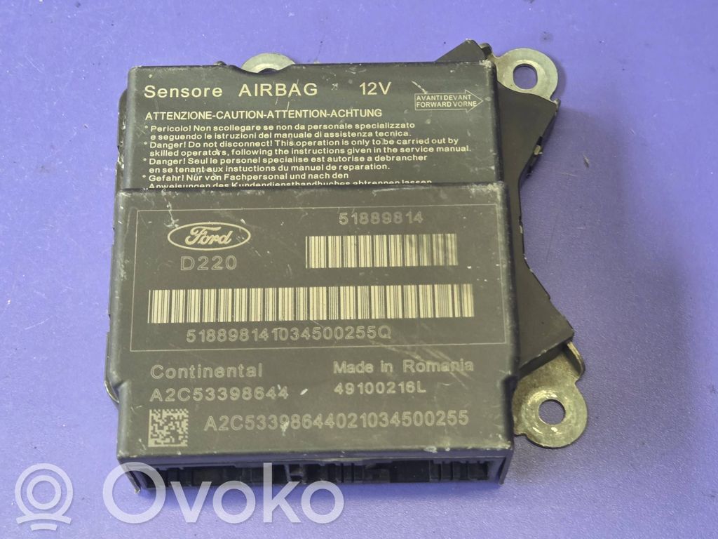 Ford Ka Turvatyynyn ohjainlaite/moduuli 