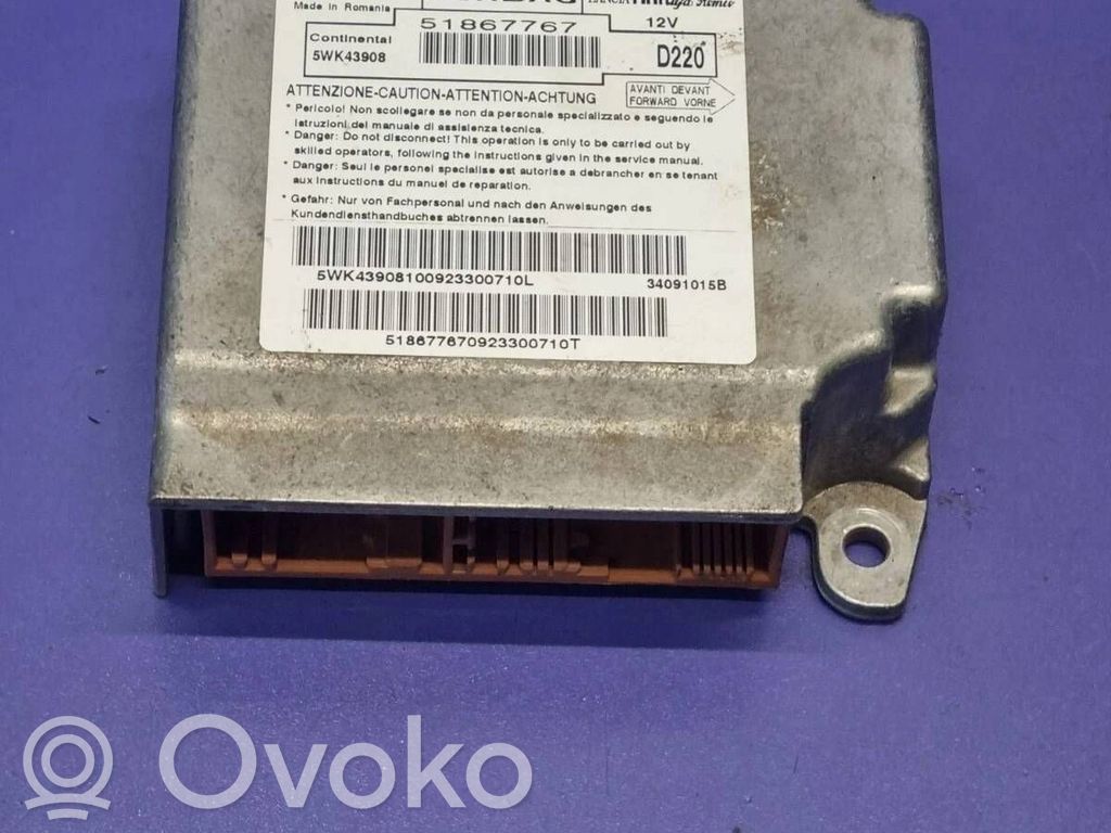 Fiat 500 Sterownik / Moduł Airbag 