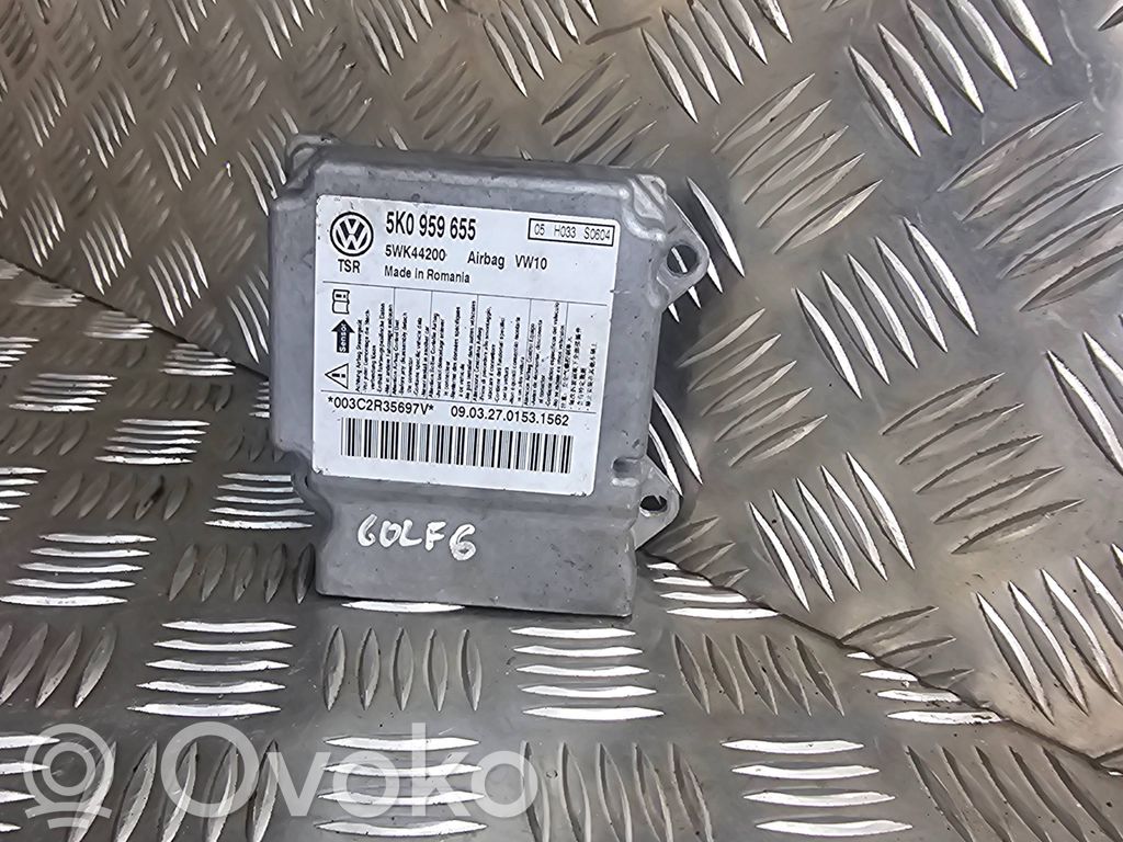 Volkswagen Golf VI Sterownik / Moduł Airbag 