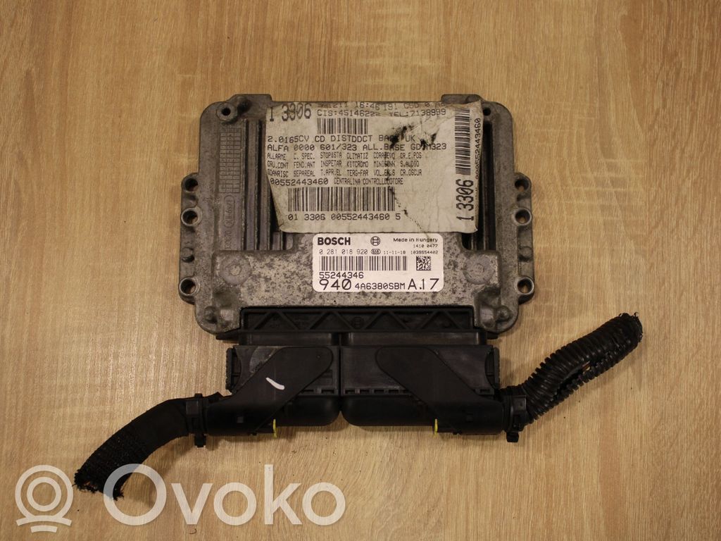 Alfa Romeo Giulietta Engine control unit/module 