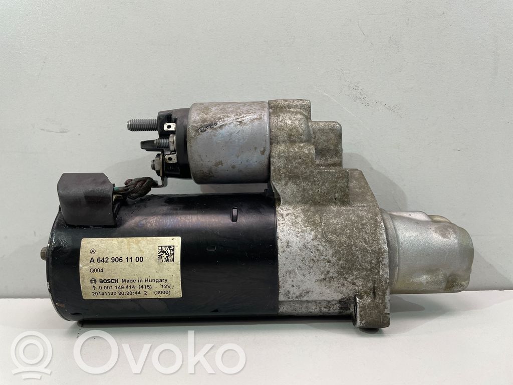 Mercedes-Benz CLS C218 X218 Motor de arranque 