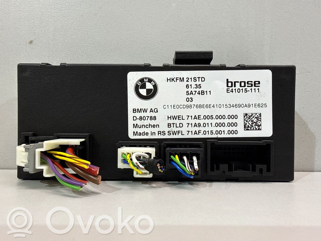 BMW X2 U10 Tailgate/trunk control unit/module 