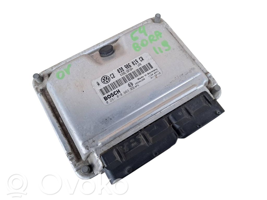 Engine control unit/module ECU   038906019CR,28SA5399,0281010663