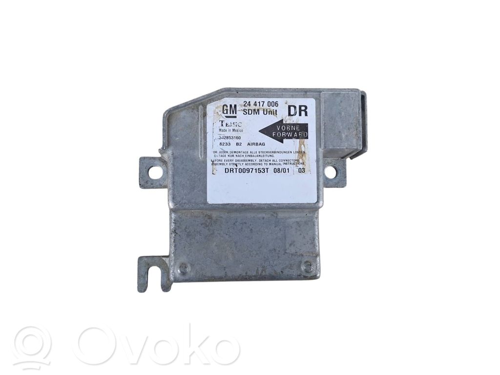 Airbag control unit/module   24417006,DRT0097153T,342853160