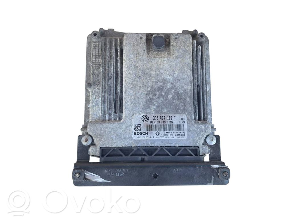 Engine control unit/module   3C0907115T,8P0907115B,0261S02474