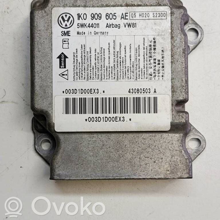 Volkswagen Scirocco Airbag control unit/module 