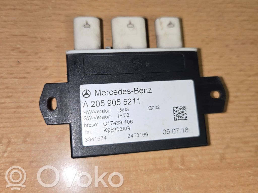 Mercedes-Benz GLC X253 C253 Takaluukun/tavaratilan ohjainlaite/moduuli 