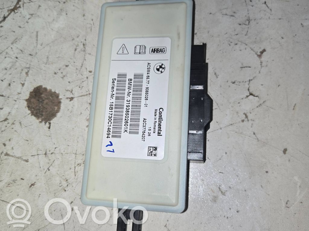 BMW X3 F25 Sterownik / Moduł Airbag 