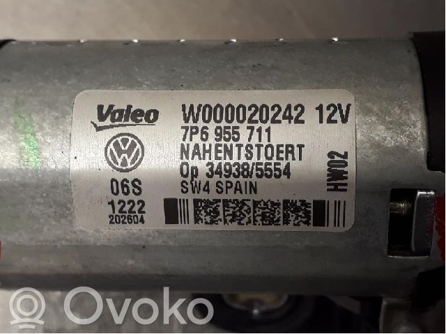 Volkswagen Touareg II Rear window wiper motor 