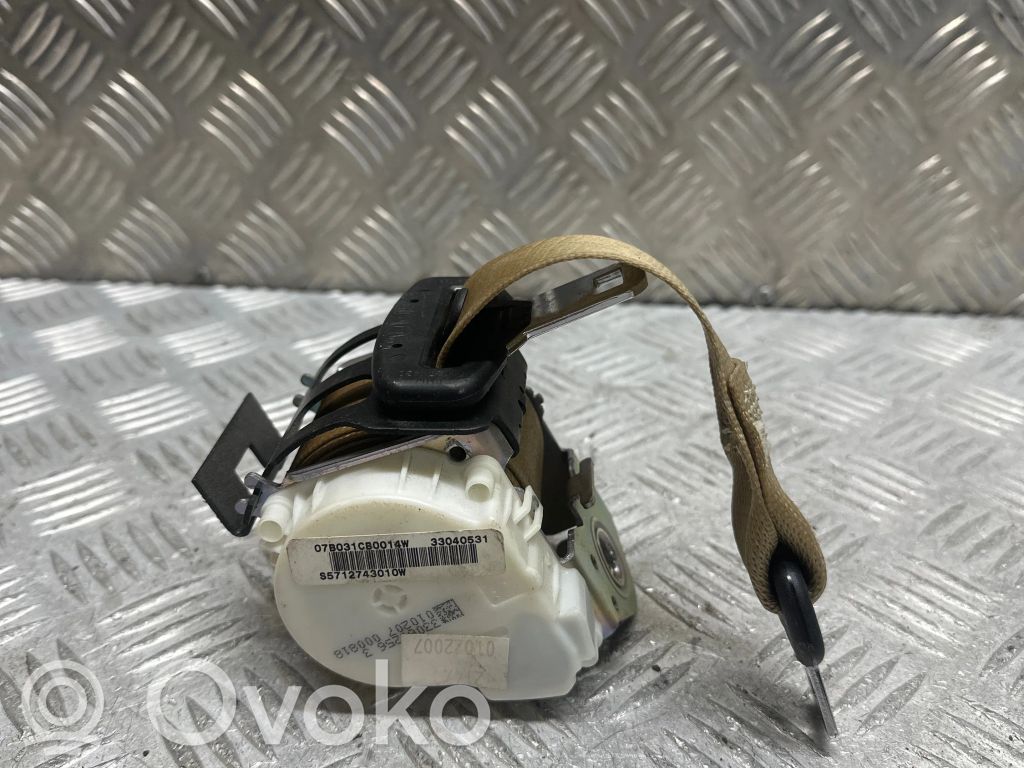 Saugos diržas vidurinis (gale)   33061256,000818,000618,0102070