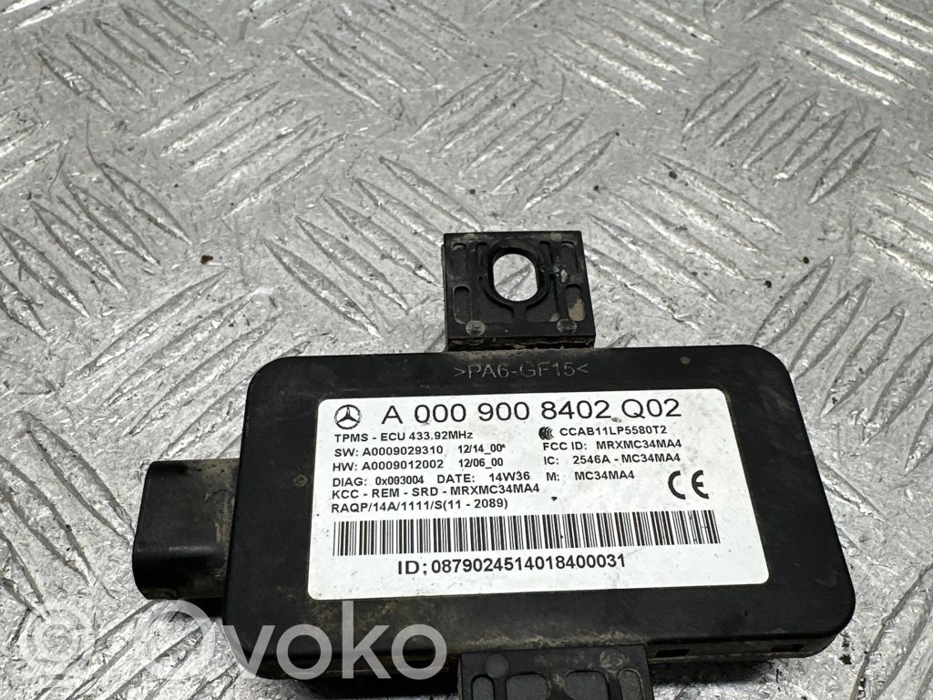 Mercedes-Benz SLK R172 Sterownik / Moduł kontroli ciśnienia w oponach 