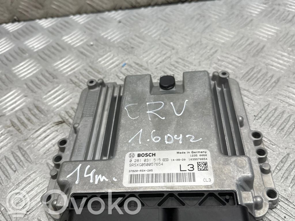 Engine control unit/module   0281031515,1039S70654,37820RSXG05