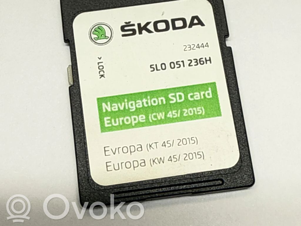 Skoda Superb B8 (3V) Navigacijos žemėlapiai CD/DVD 