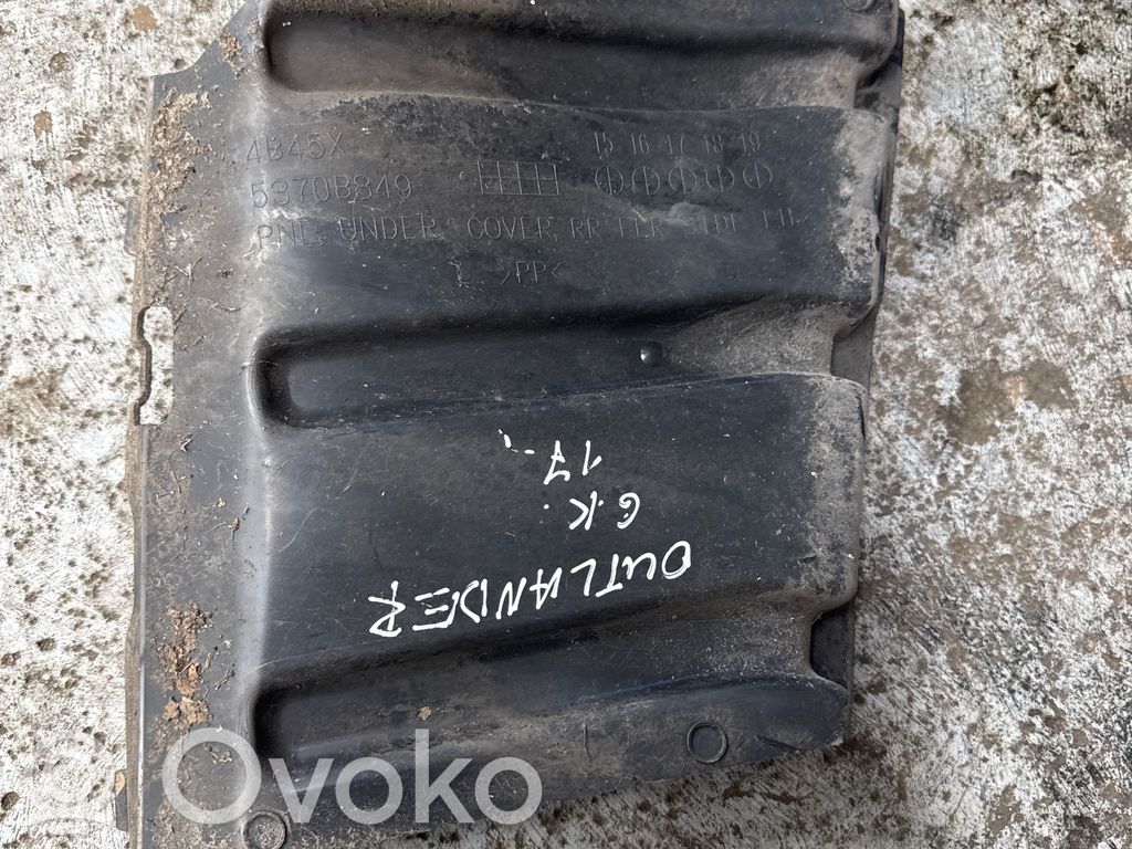 Mitsubishi Outlander Rear underbody cover/under tray 