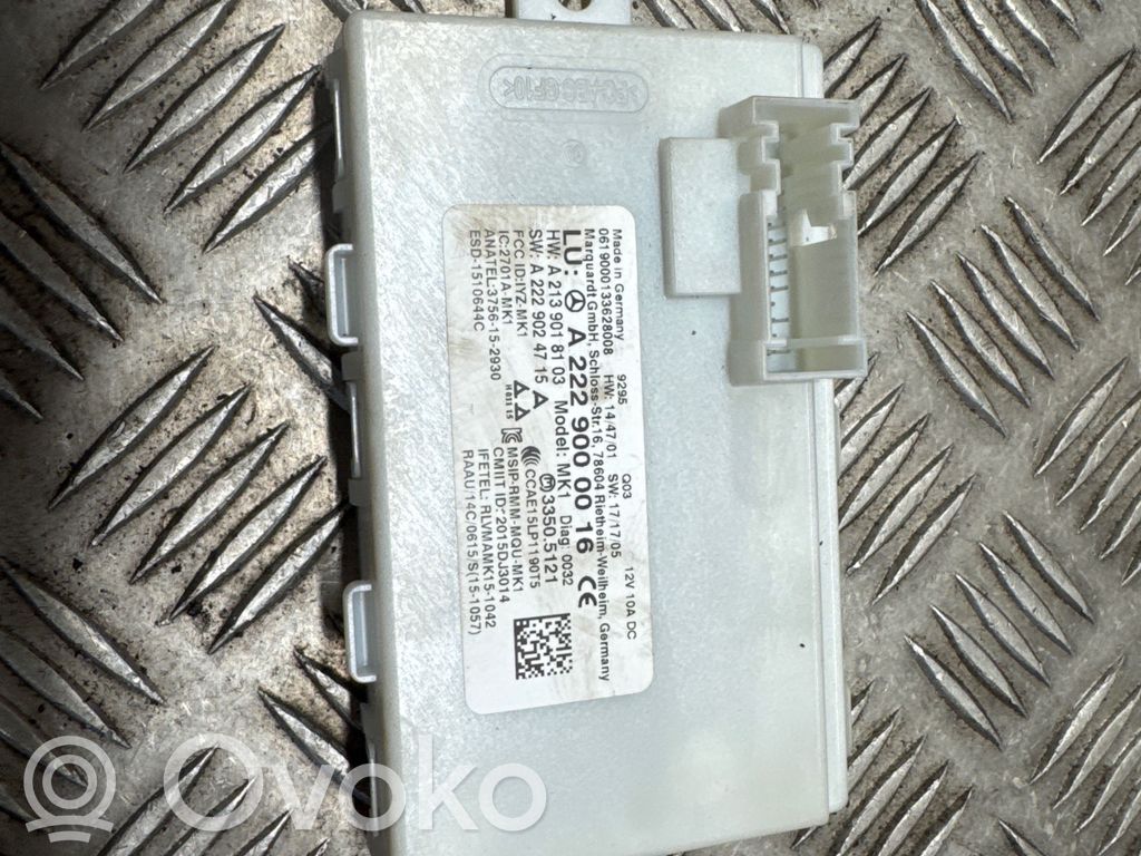 Mercedes-Benz S C217 Moduł / Sterownik systemu uruchamiania bezkluczykowego 