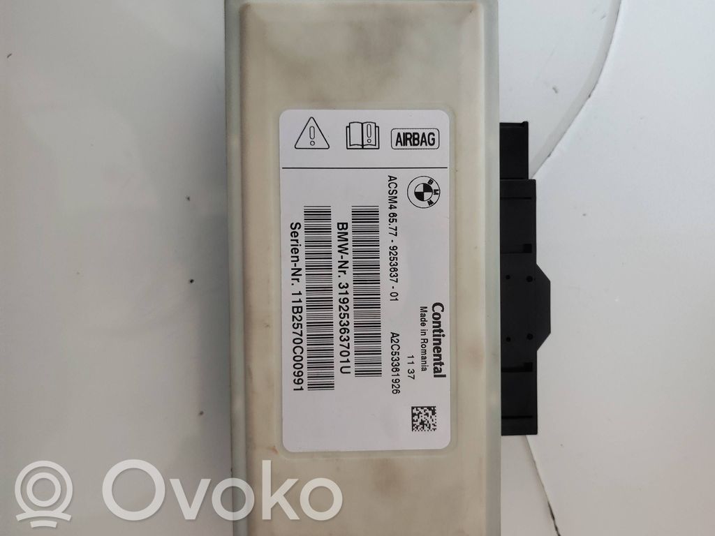 BMW 5 F10 F11 Centralina/modulo airbag 