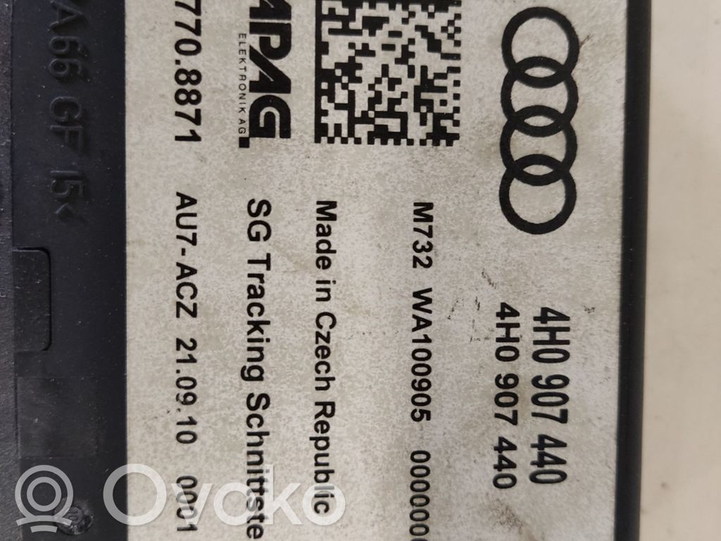 Audi A8 S8 D4 4H Module, interrupteur de contrôle SOS 