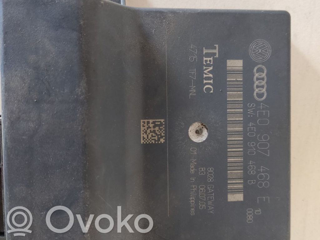 Audi A8 S8 D3 4E Gateway control module 