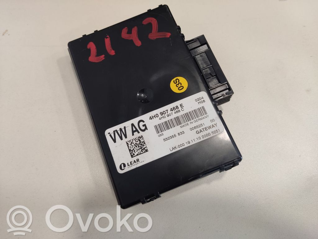 Audi A8 S8 D4 4H Gateway control module 
