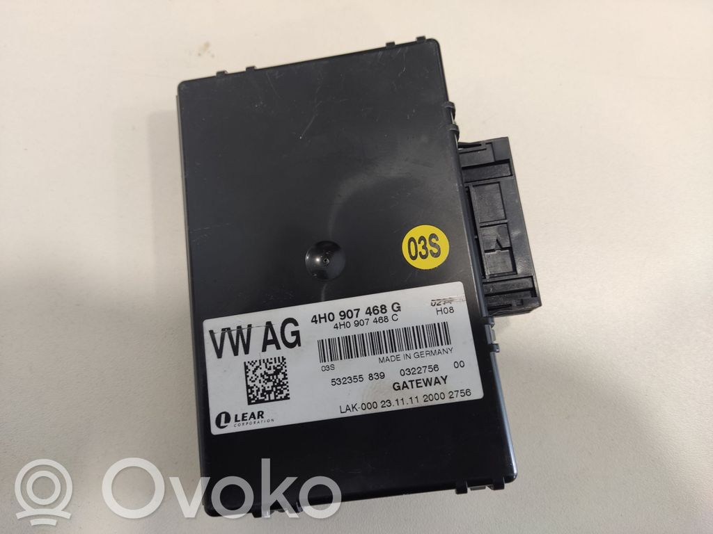 Audi A8 S8 D4 4H Gateway control module 