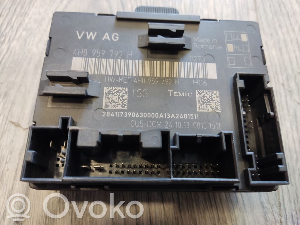 Audi A8 S8 D4 4H Door control unit/module 