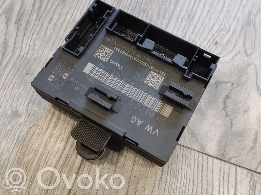Audi A8 S8 D4 4H Door control unit/module 