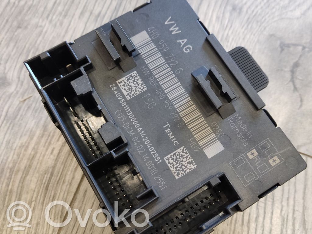 Audi A8 S8 D4 4H Door control unit/module 