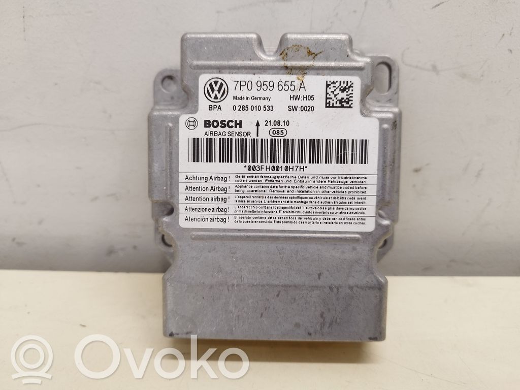 Volkswagen Touareg II Airbag control unit/module 