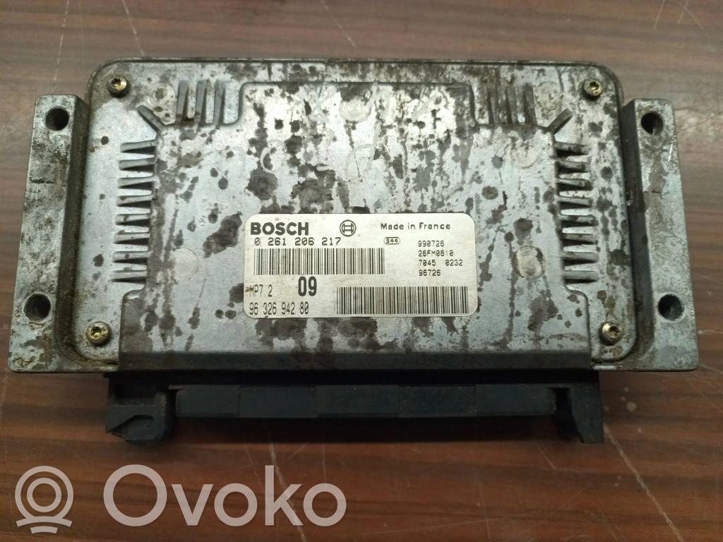 Peugeot 206 Engine control unit/module 