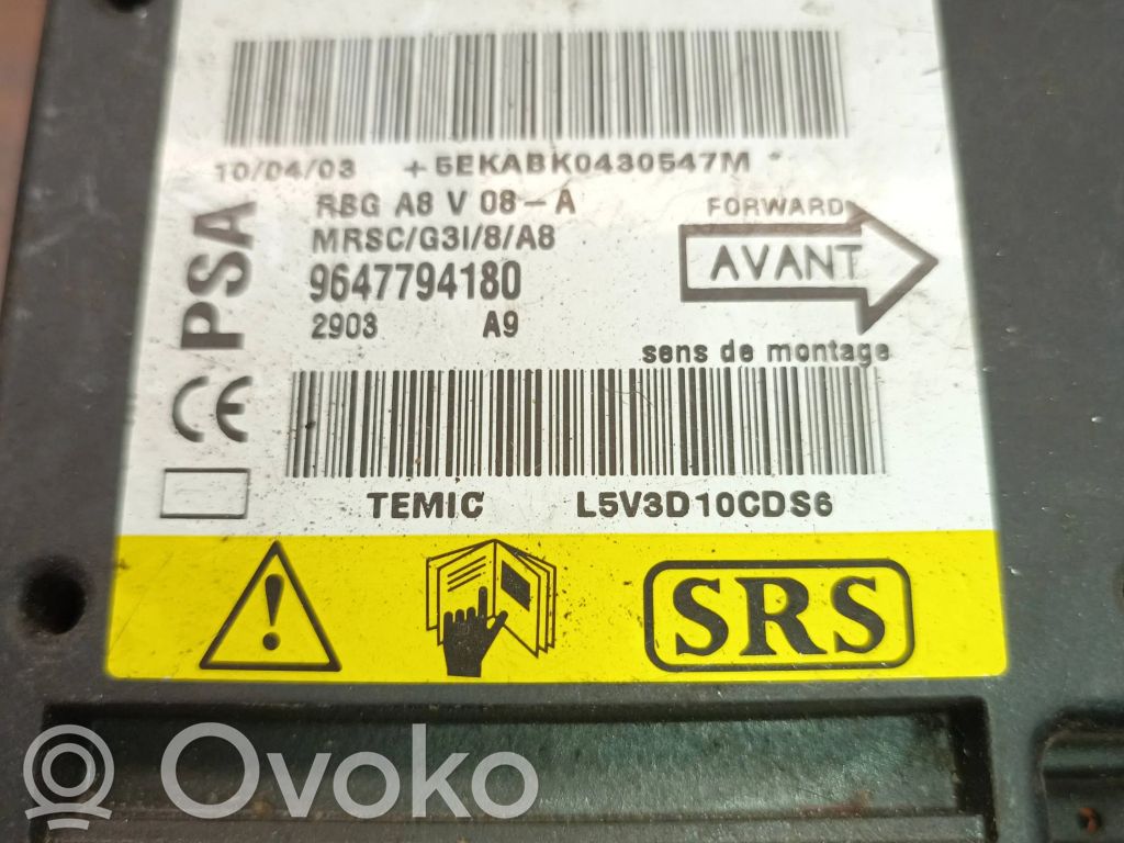 Citroen C3 Airbag control unit/module 