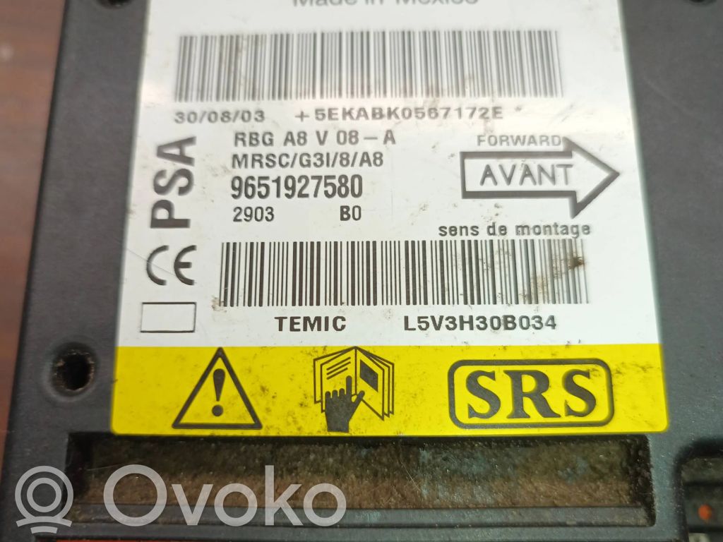 Citroen C3 Airbag control unit/module 