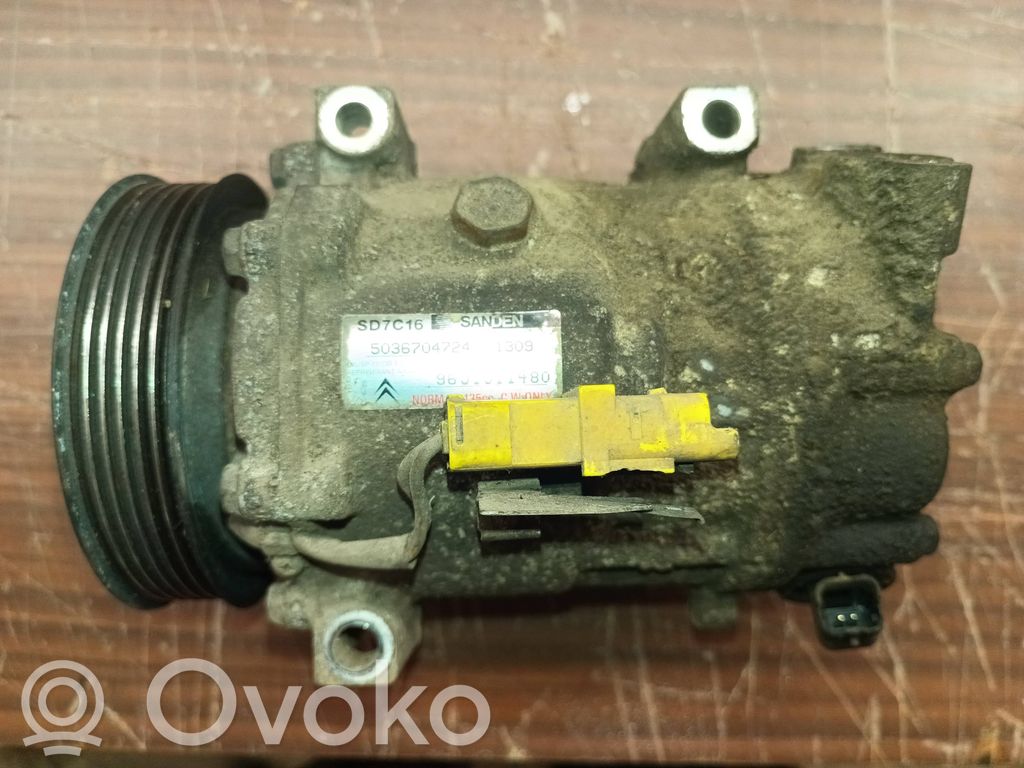 Citroen C4 Grand Picasso Ilmastointilaitteen kompressorin pumppu (A/C) 