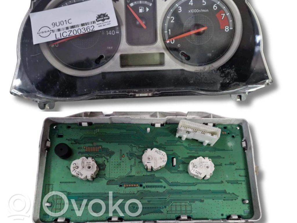 Speedometer (instrument cluster)   9U01C