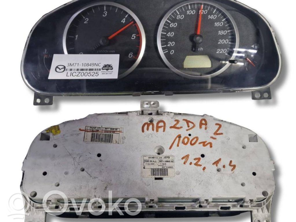Mazda 2 Speedometer (instrument cluster) 