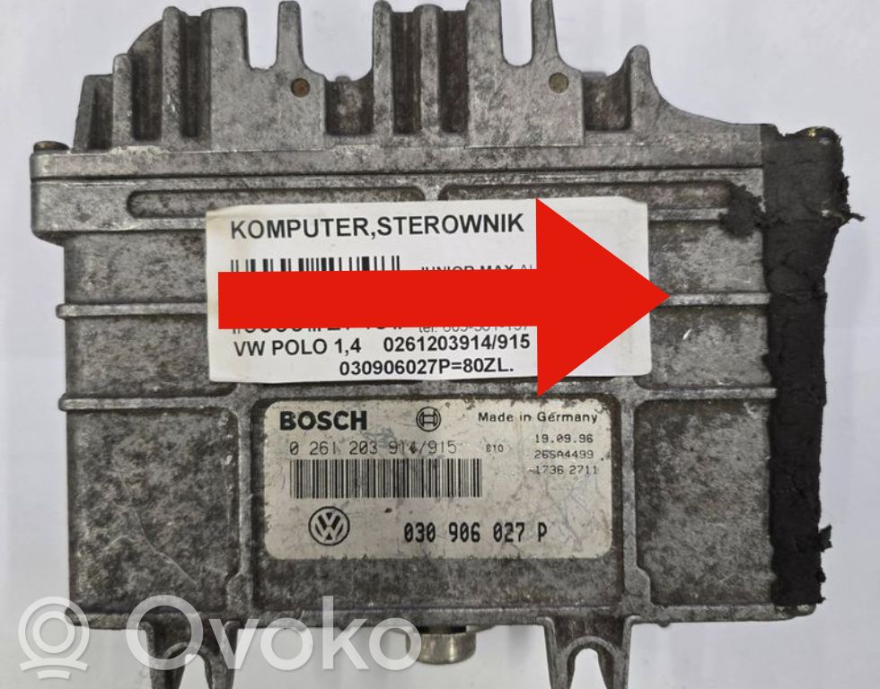 Volkswagen Polo III 6N 6N2 6NF Engine control unit/module 