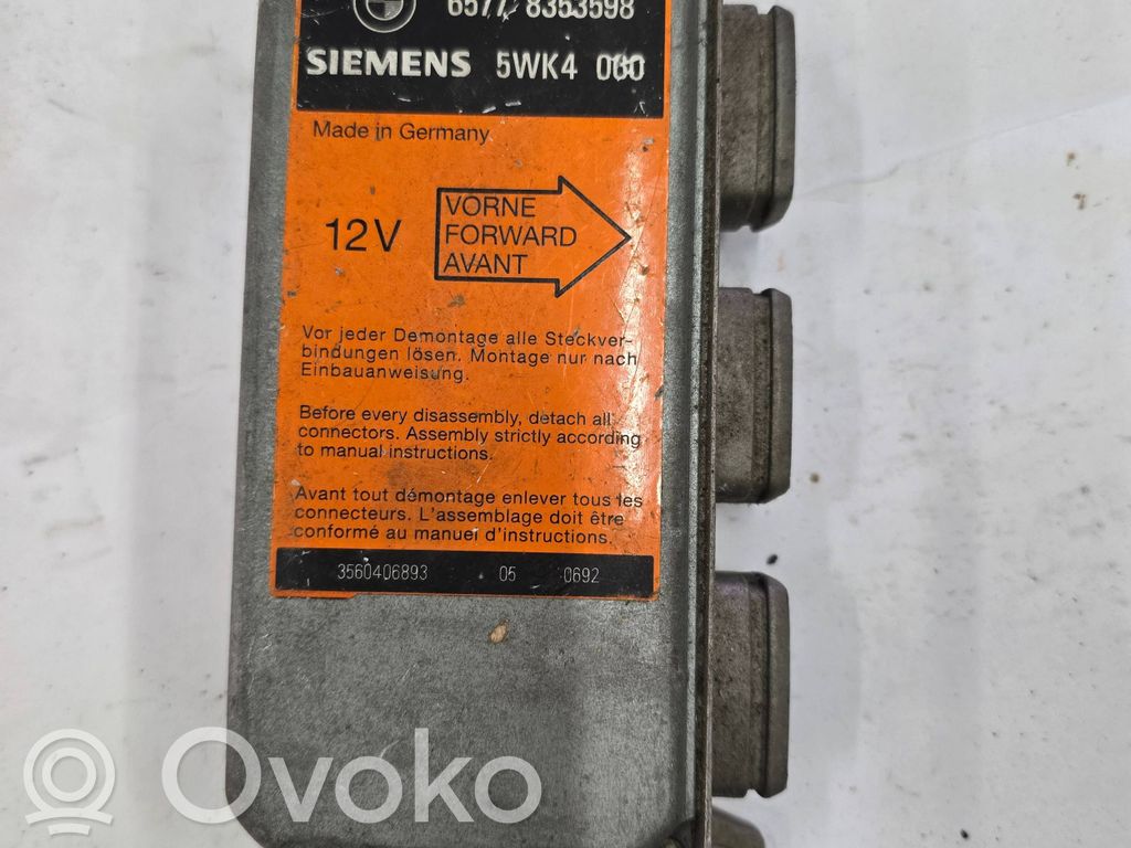 BMW 5 E34 Sterownik / Moduł Airbag 