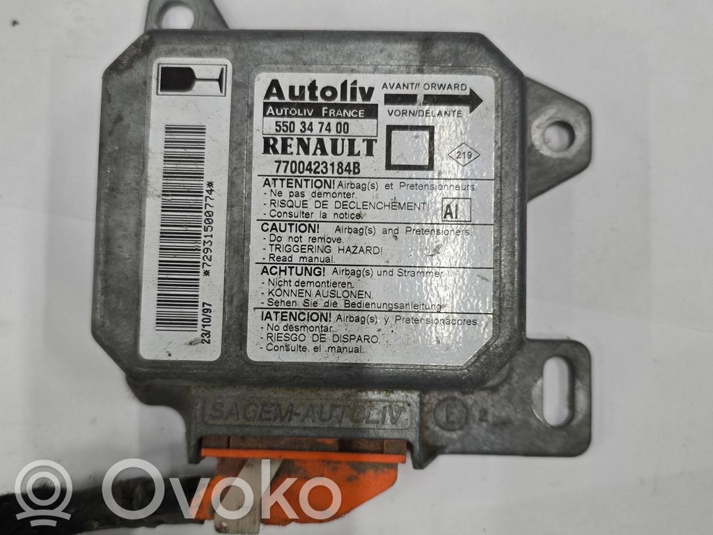 Renault Megane I Airbag control unit/module 