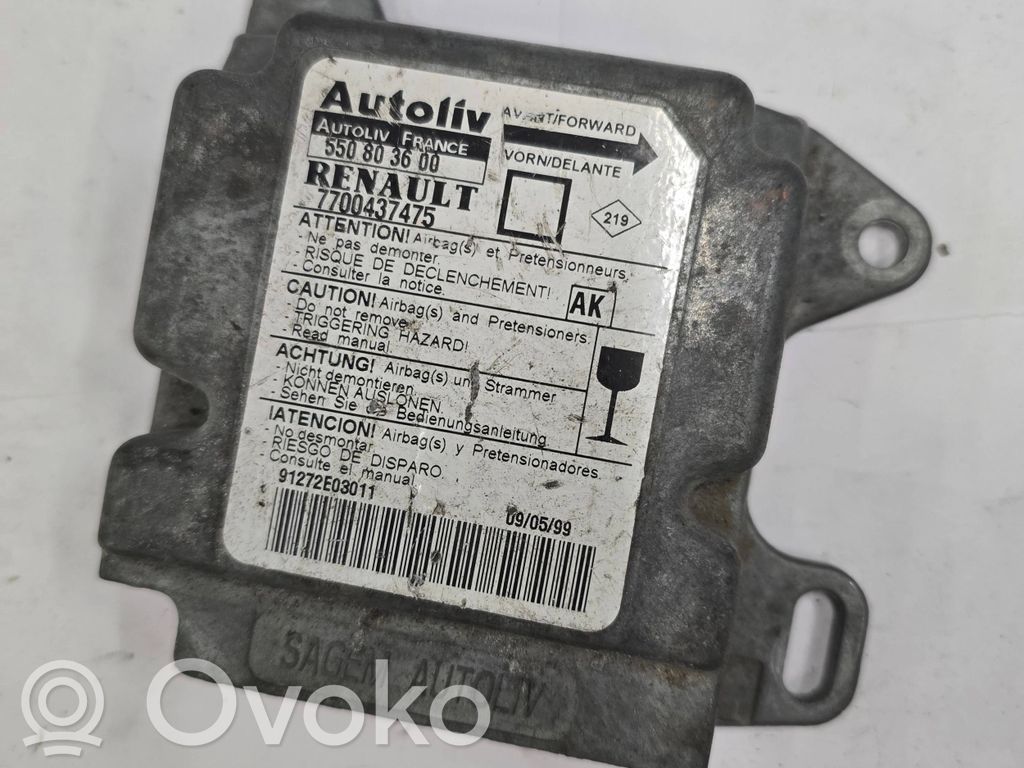 Renault Megane I Airbag control unit/module 
