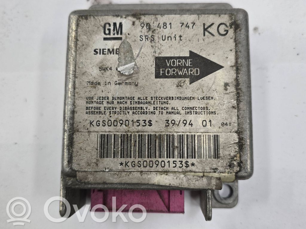 Opel Corsa B Airbag control unit/module 