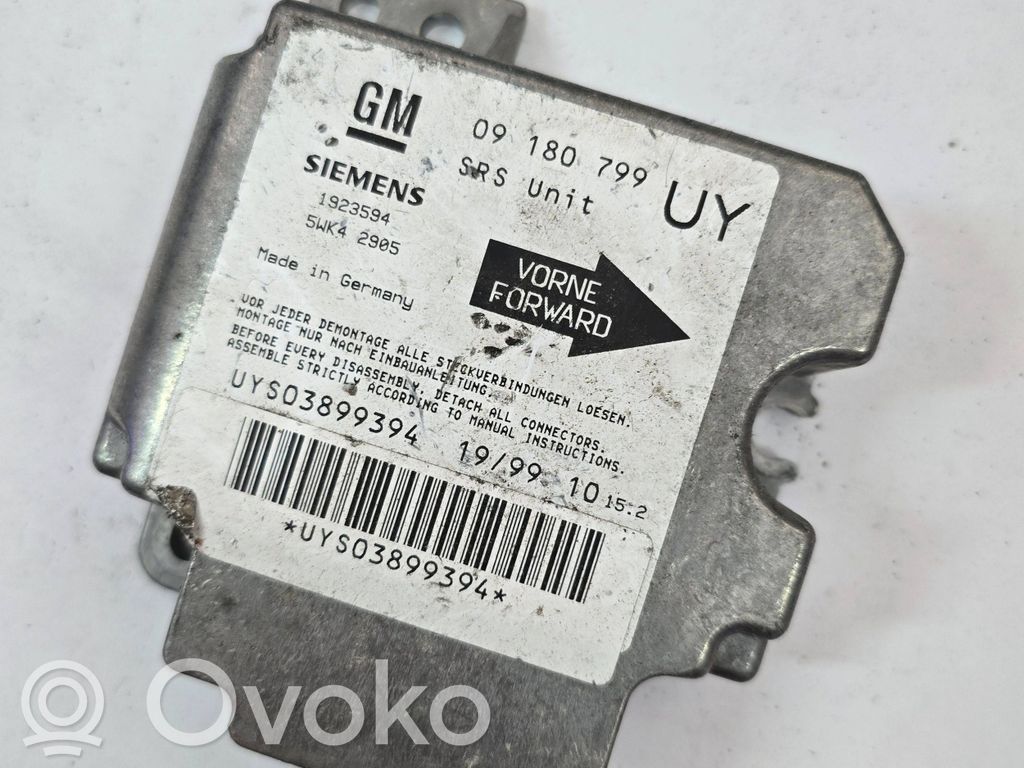 Opel Zafira A Airbag control unit/module 