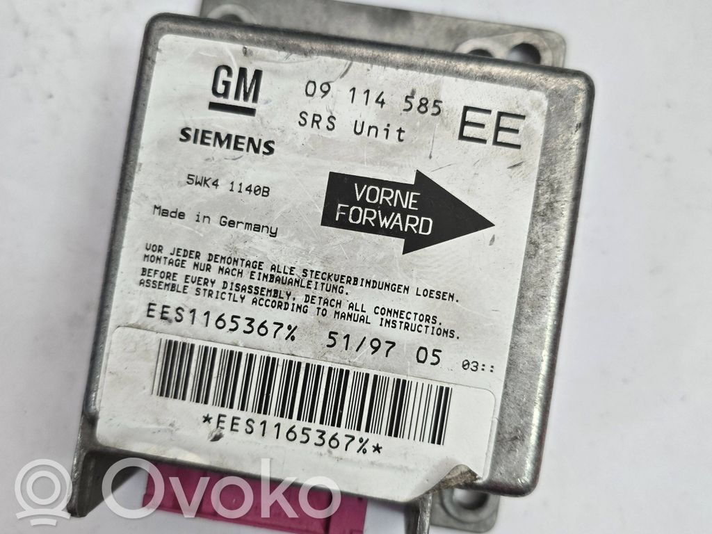 Opel Corsa B Airbag control unit/module 