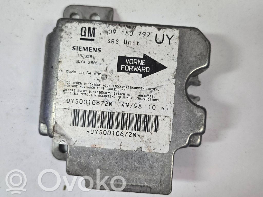 Opel Astra G Airbag control unit/module 