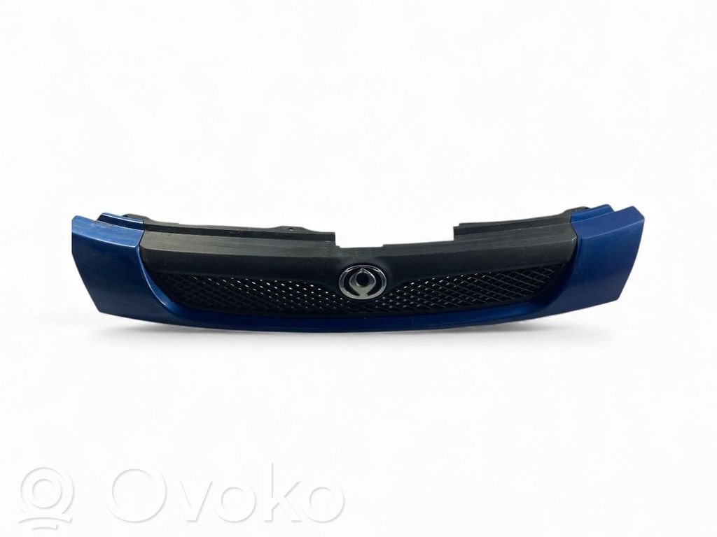 Renault Laguna II Grille calandre supérieure de pare-chocs avant 
