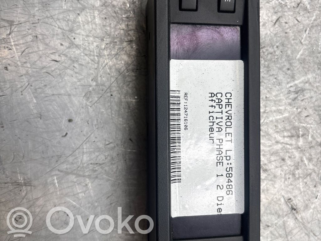 Chevrolet Captiva Pantalla/monitor/visor 