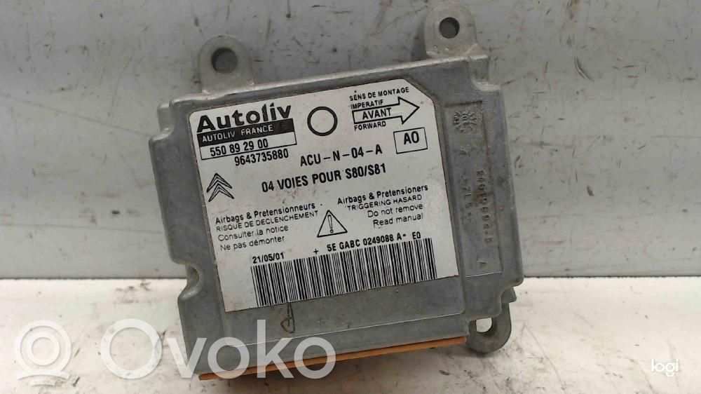 Citroen Saxo Airbag control unit/module 
