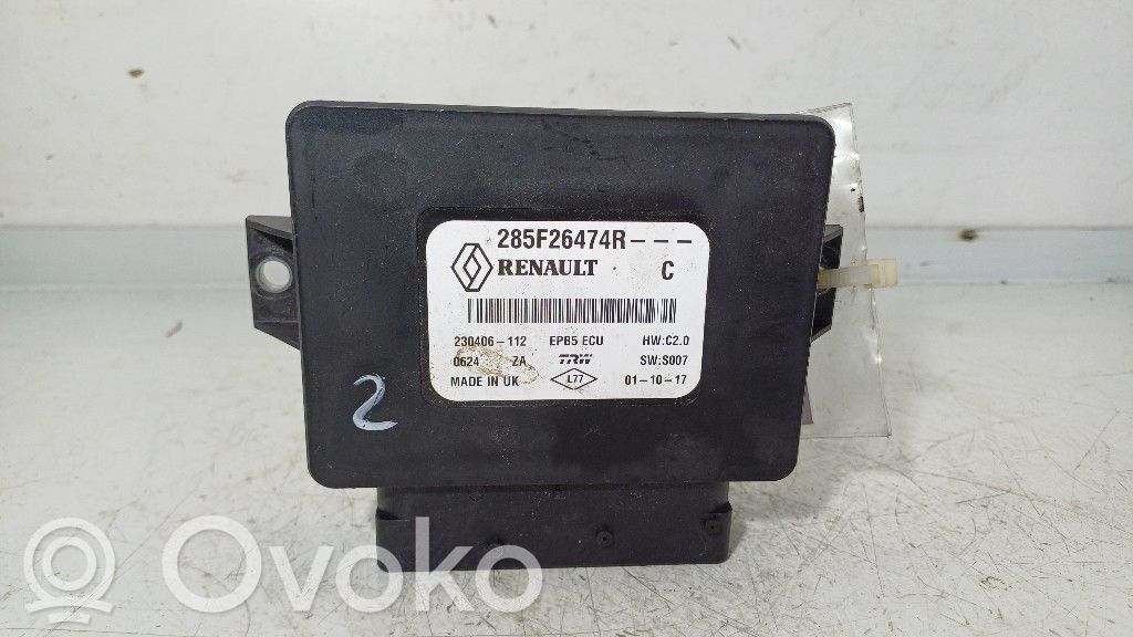 Module de commande de frein à main   285F26474R,285F26474R,K9K646