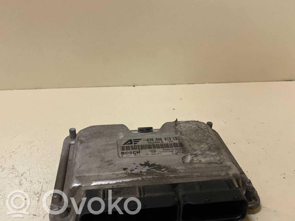 Engine control unit/module   038906019LD,1039S01486,0281011198